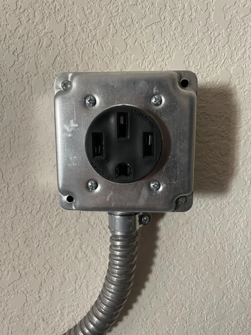 NEMA 14-50 outlet installed for Electrical Panel Upgrade in Pico Rivera