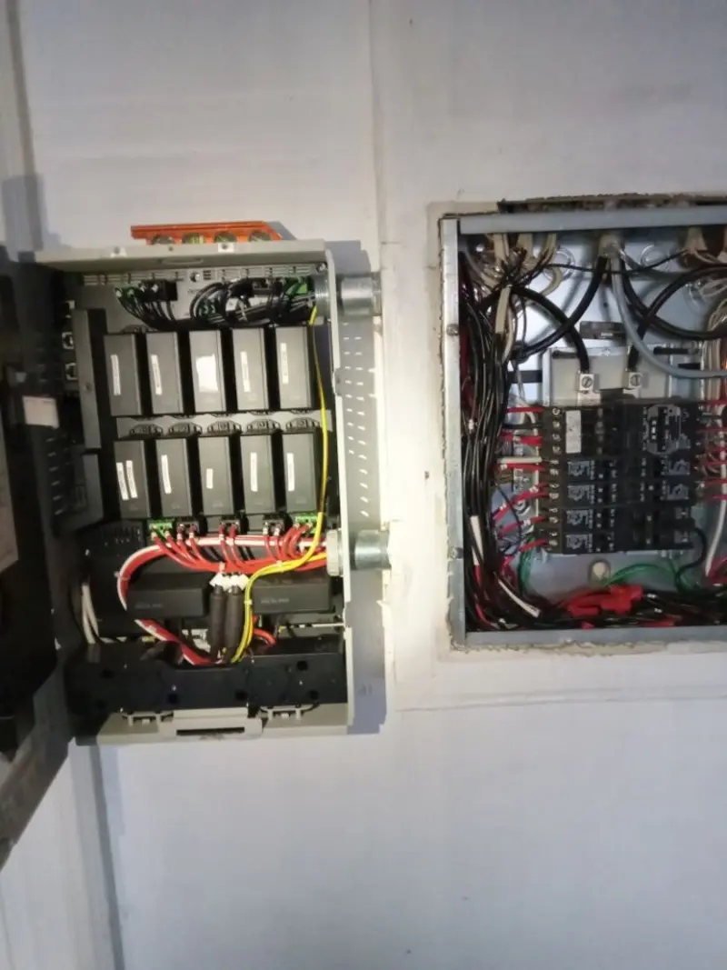 Electrical panel upgrade completed for Security Camera Wiring in Pico Rivera